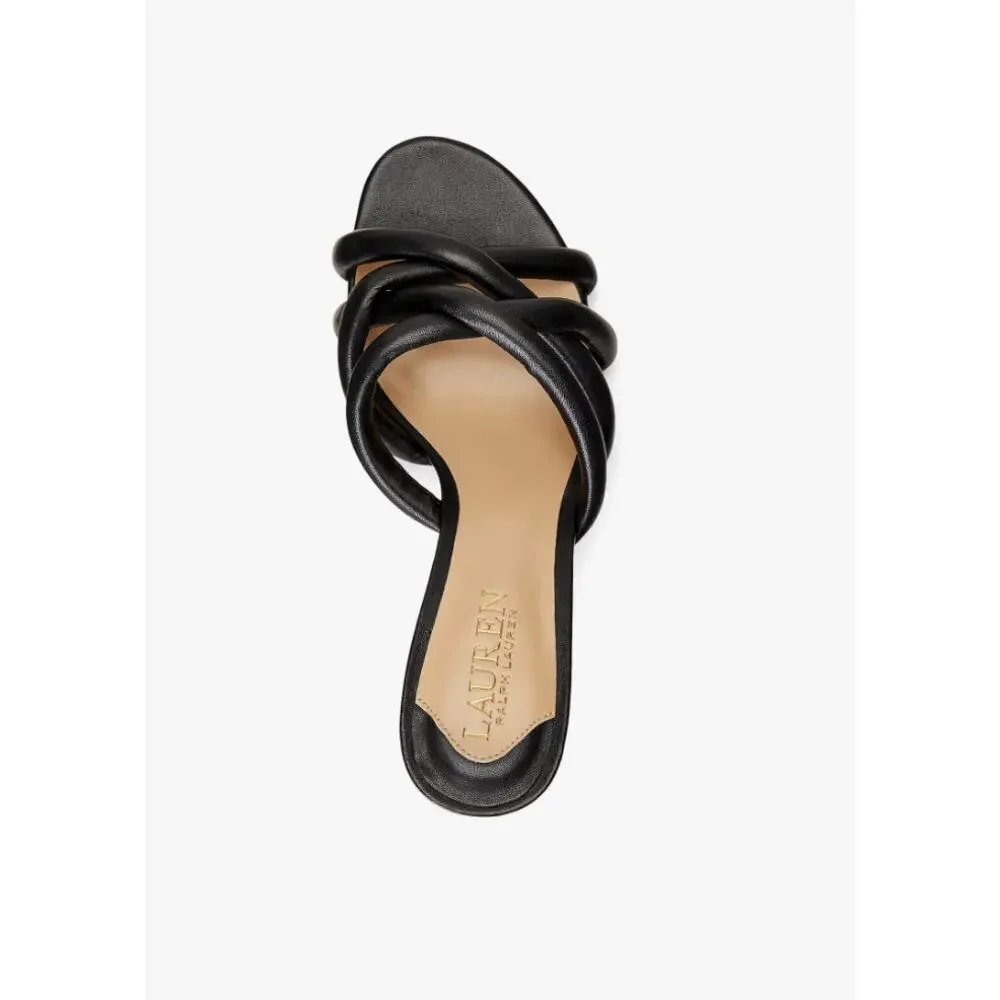 LAUREN RALPH LAUREN Liliana Sandals Black Size 9.5 NEW - Picture 2 of 9